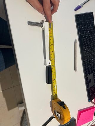 Maneta para persiana blanca