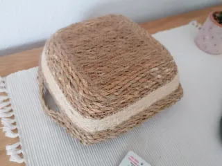 Cesta Mimbre 17x17x7cm