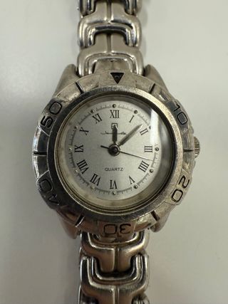 Reloj Jean Cartier Plata y Blanco
