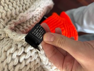 Jersey Zara corto cuello cisne lana beige