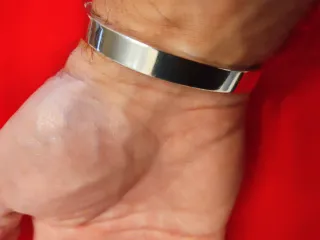 3 Pulseras Plata con Contraste