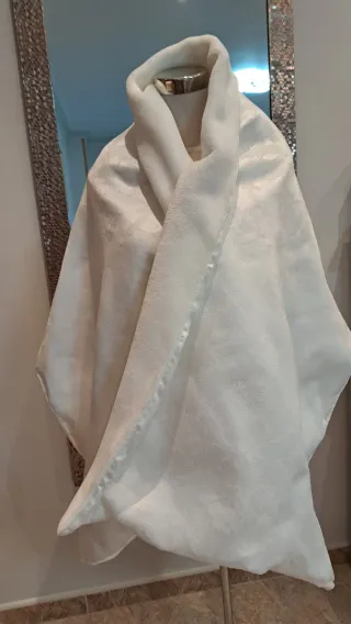 Pañolón 3 blanco adulta  talla única