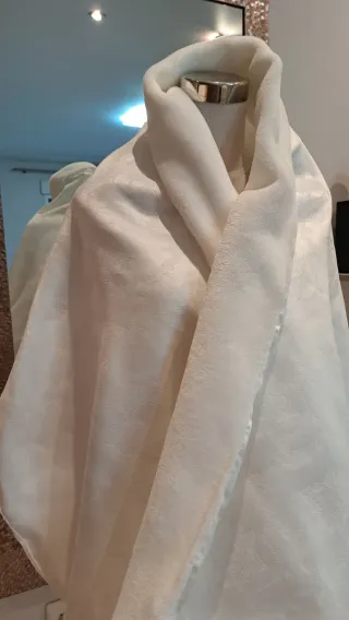 Pañolón 3 blanco adulta  talla única