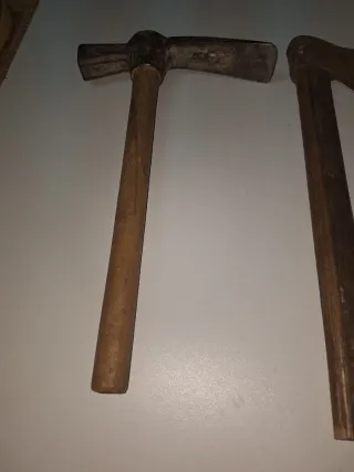 Lote herramientas albañil y carpintero antiguas