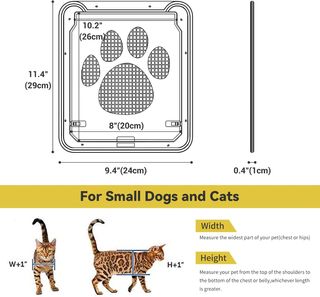 Puerta para Gatos y Perros Pequeños