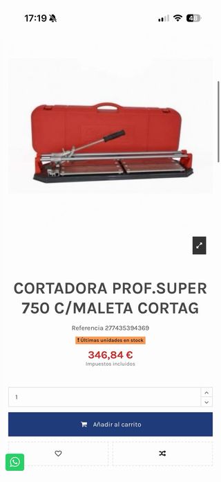 Cortag SUPER-750 Cortadora de Cerámica