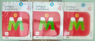 LENGUA Castellana 4 PRIMARIA  3 libros x 15€ total