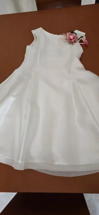 Abito cerimonia Les Enfants bianco e rosa 42