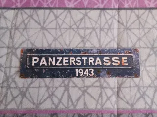 Cartel Panzerstrasse 1943