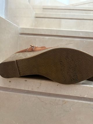 Botines ante marrón mujer talla 38 muy cómodos