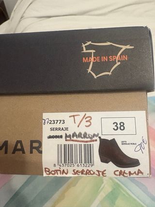 Botines ante marrón mujer talla 38 muy cómodos