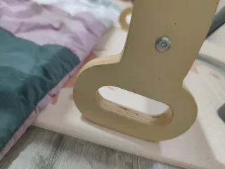 Estructura de madera para escalar bebés