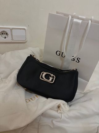 Bolso Guess Negro Hombro Prue G