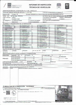 Peugeot 5008 2.0 HDI  2012