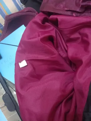 Vestido largo fiesta lentejuelas morado Con tapa