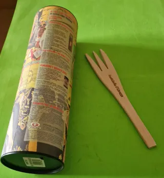Barattolo pasta e forchettone legno