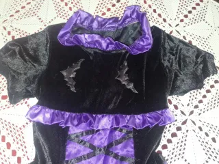 Disfraz Murcielago Lila Niña 7-8 Años