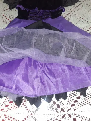 Disfraz Murcielago Lila Niña 7-8 Años