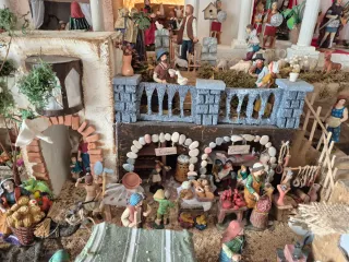 Belén monumental hecho a mano