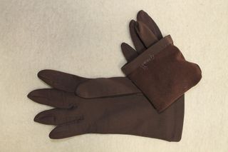 Guantes textiles café