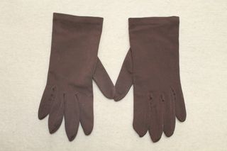 Guantes textiles café