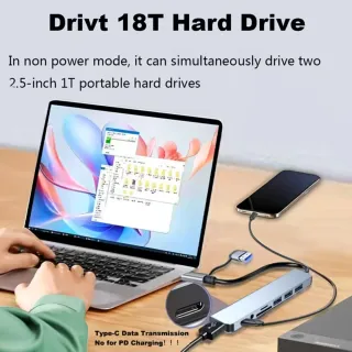 Adaptador USB-C Hub 3.0 SD Audio