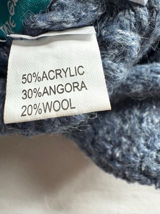 balaclava lana angora azul/gris