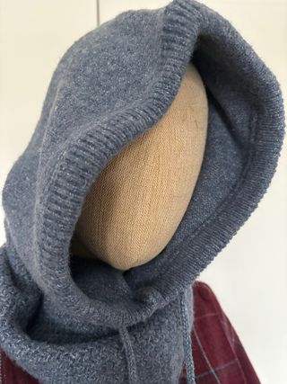 balaclava lana angora azul/gris