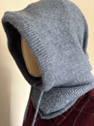 balaclava lana angora azul/gris
