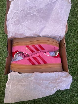 Adidas Gazelle Plataforma Rosa