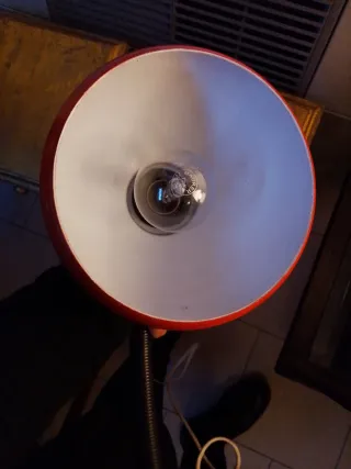 Lampada da tavolo arancio anni '70