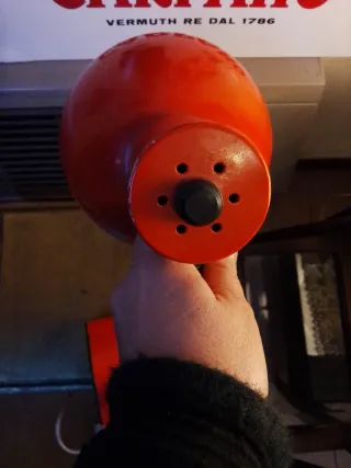 Lampada da tavolo arancio anni '70