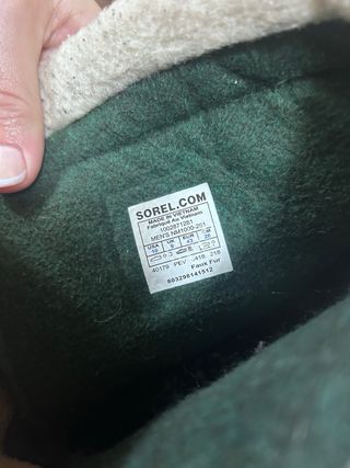 Botas Sorel Nieve Beige y Negro