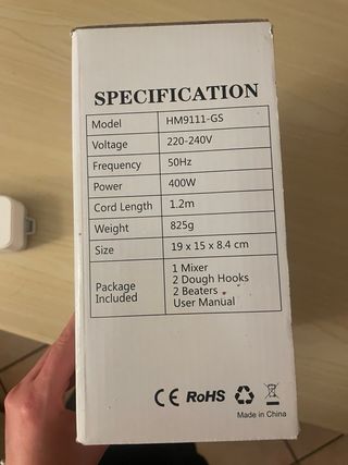 Sbattitore Elettrico 400W (senza fruste)0