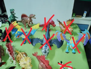 Lote Figuras Dinosaurios y Dragones