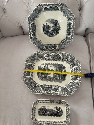 Conjunto Cartuja: Ensaladera, Fuente y Rabanera