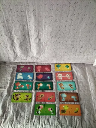 Puzzle piezas mama y bebé