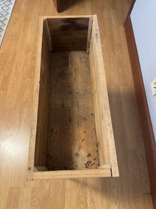 Caja/macetero madera rústica