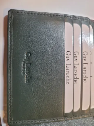 Juego Billetera y Portallaves Piel Caballero