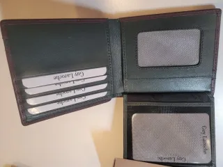 Juego Billetera y Portallaves Piel Caballero