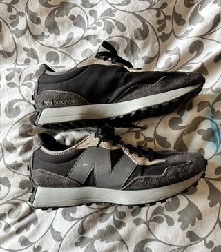 New Balance 327 Uomo Taglia 46.5 Nero/Grigio