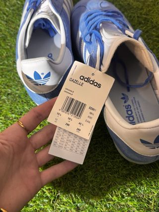 Adidas Gazelle Zapatillas Azul y Blanco 45 1/3