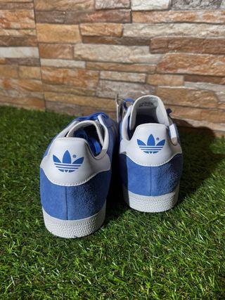 Adidas Gazelle Zapatillas Azul y Blanco 45 1/3
