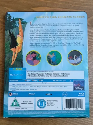 Pocahontas Bluray Steelbook Zavvi Exclusive #23