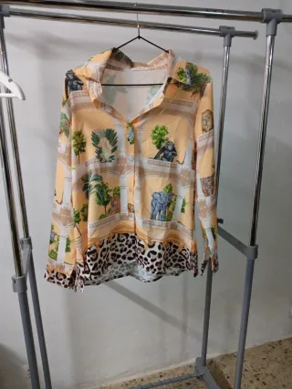 Camisa Ana Angulo Talla L Estampado Animal
