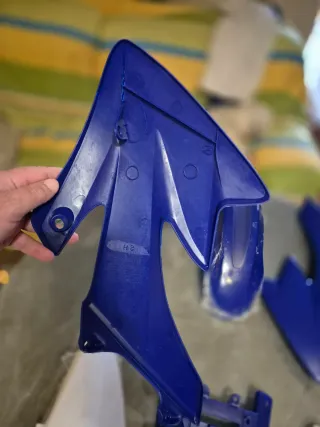 Kit Plásticos Moto Azul y Blanco