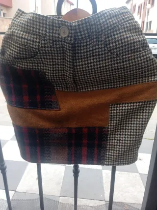 Falda patchwork Moschino