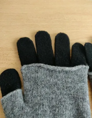 Guanti donna lana con strass