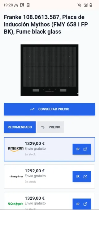 Placa inteligente Inducción Franke FMY 658 I FP BK