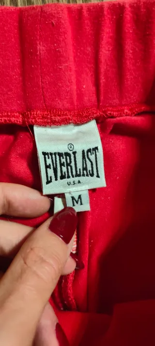 Pantaloni tuta a zampa rossi da ragazza Everlast